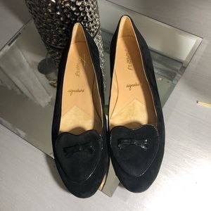 Trotters Shoes | Trotters Black Suede Flats.